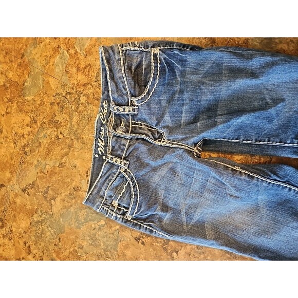 Miss‎ Chic Size 3=29"W Jeans New Fashion Embellished 23" Inseam - Picture 6 of 10